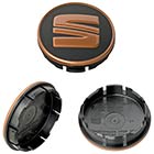 1 SEAT Original Nabenkappe 56 mm Felgendeckel Nabendeckel Kupfer Cupra Leon