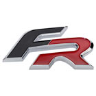 Seat FR Formula Racing Schriftzug Logo Emblem Rot Schwarz Chrom badge Leon Ibiza