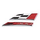 Schriftzug Logo CUPRA 300 Raceflag Seat Leon 5F Emblem Zeichen badge