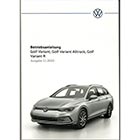 VW Golf 8 VIII Variant Betriebsanleitung Bordbuch DEUTSCH Bedienungsanleitung