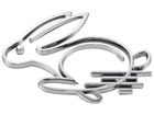 VW RABBIT GT GTI Emblem 6x5,5 Golf Hase Original Chrom Logo Schriftzug Rarität