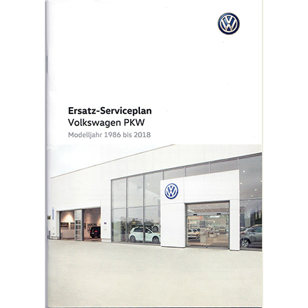 VW Serviceheft Serviceplan 1986-2018 Deutsch Scheckheft Golf Passat Polo  Tiguan