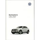 VW T-Roc A1 Betriebsanleitung Bordbuch DEUTSCH Bedienungsanleitung