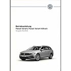 VW Passat Variant 3G B8 Betriebsanleitung Bordbuch DEUTSCH Bedienungsanleitung